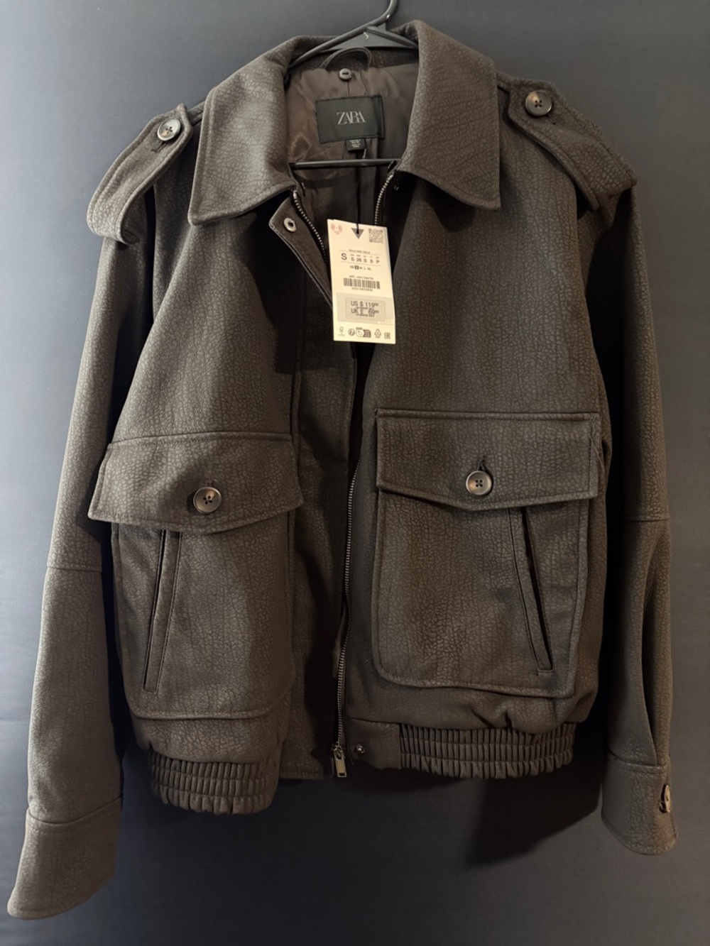 ZARA Dark Brown Women's Bomber Jacket